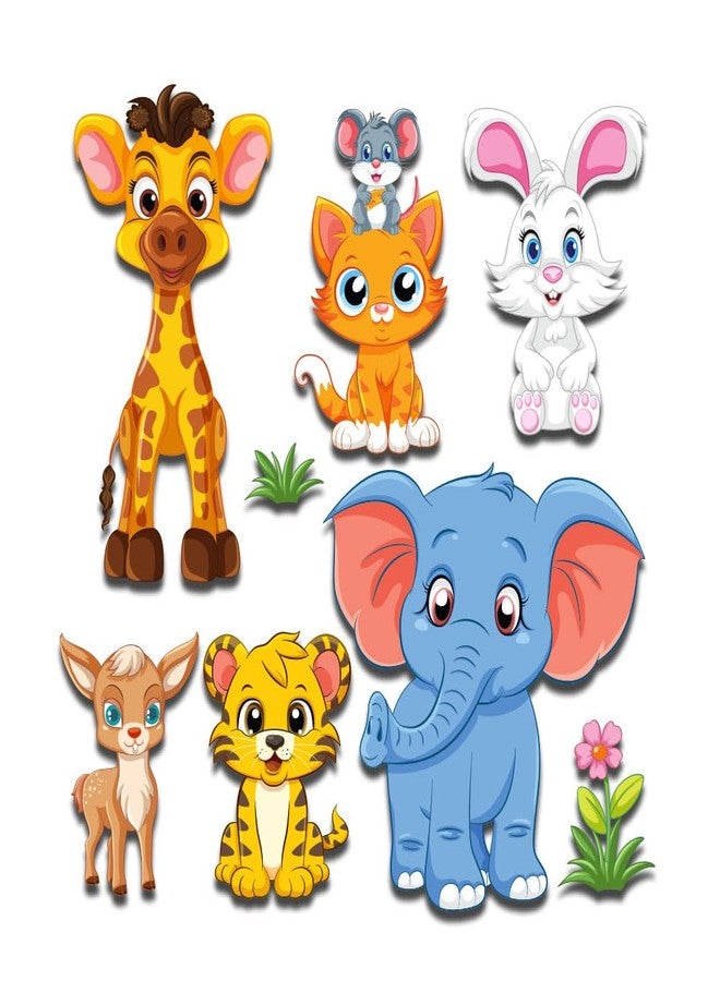 Haoser Fridge Magnet for Kids, Wooden Cute Animal Magnets for Baby | Refrigerator Magnets for Toddlers Educational Learning Toy Gift| Animal Fridge Magnets-Pack of 8(Return Gifts) - Image 1